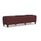Lesro Siena Lounge Reception 3 Seat Bench, Walnut, RF Nebbiolo Upholstery SN3001 - alternate 2